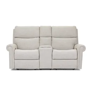 Power Reclining Loveseat with Console, Power Headrest, & Lumbar