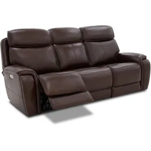 Walker Power Reclining Sofa w/ Console, Power Headrest &amp; Lumbar