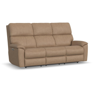 Porter Power Reclining Sofa with Console, Power Headrest, & Lumbar
