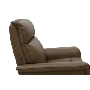Power Swivel Recliner with Power Headrest, Lumbar, Heat, Massage & Ventilation