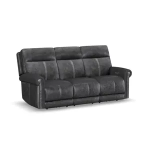 Alexander Power Reclining Sofa with Console, Power Headrest & Lumbar