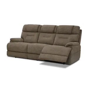 Zecliner Zofa Power Reclining Sofa with Console, Power Headrest, Lumbar, Heat & Massage