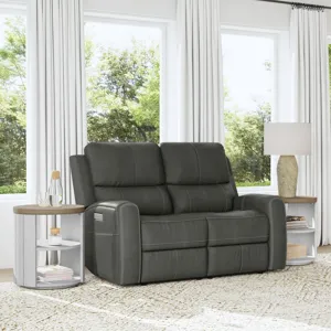 Power Reclining Loveseat with Power Headrests & Lumbar
