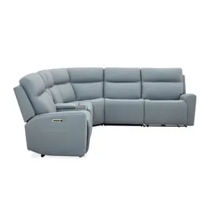 Power Reclining Sectional with Power Headrest & Lumbar