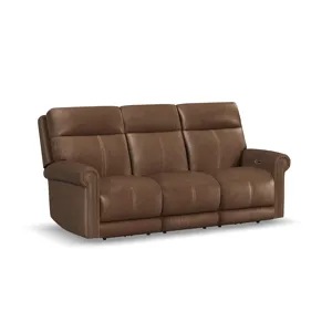 Alexander Power Reclining Sofa with Console, Power Headrest & Lumbar