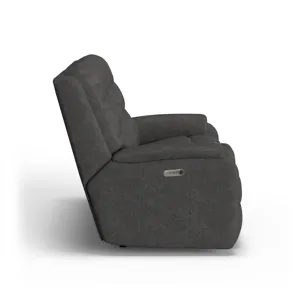 Power Reclining Loveseat with Console & Power Headrests & Lumbar
