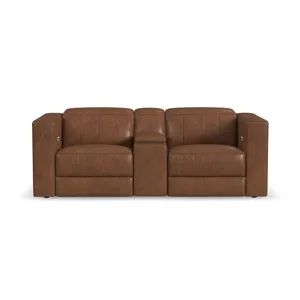 Power Reclining Loveseat with Console and Power Headrests