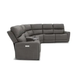Power Reclining Sectional with Power Headrests & Lumbar