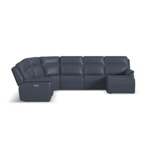 Power Reclining Sectional with Power Headrests & Lumbar