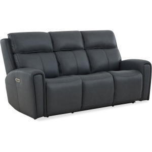 Warren Power Reclining Sofa with Console, Power Headrest & Lumbar