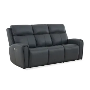 Warren Power Reclining Sofa with Console, Power Headrest & Lumbar