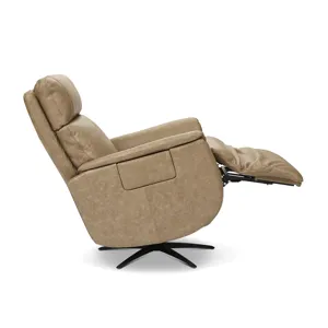 Cove Power Swivel Recliner with Power Headrest, Lumbar, Heat, & Massage