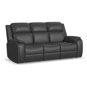 Ziggy Power Reclining Sofa with Power Headrest, Lumbar, Heat & Massage