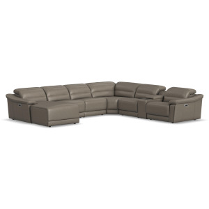 Tucker Power Reclining Sectional with Power Headrest & Lumbar