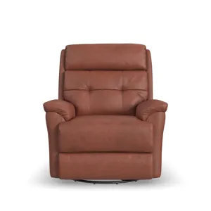 Power Swivel Gliding Recliner with Power Headrest & Lumbar