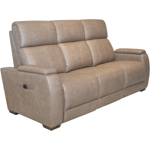 Vibe Power Reclining Sofa with Console, Power Headrest, Lumbar, Heat, Massage & Pulse