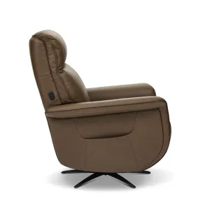 Power Swivel Recliner with Power Headrest, Lumbar, Heat, Massage & Ventilation