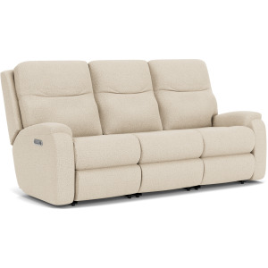 Penn Power Reclining Sofa with Power Headrests & Lumbar