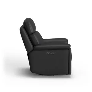 Power Swivel Gliding Recliner with Power Headrest & Lumbar