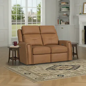 Power Reclining Loveseat with Power Headrest, Lumbar, Heat & Massage