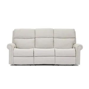 Power Reclining Sofa with Console, Power Headrest, & Lumbar