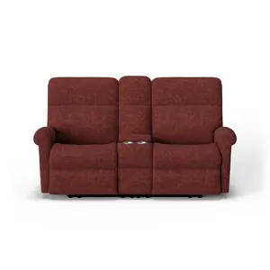 Power Reclining Loveseat with Console & Power Headrests