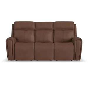 Power Reclining Sofa with Console, Power Headrest & Lumbar
