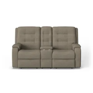 Power Reclining Loveseat with Console & Power Headrests & Lumbar