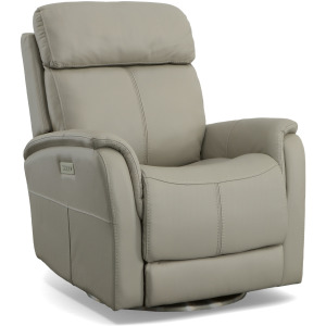 View Power Swivel Recliner with Power Headrest