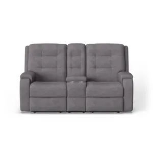 Power Reclining Loveseat with Console & Power Headrests & Lumbar