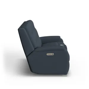 Power Reclining Loveseat with Console & Power Headrests & Lumbar