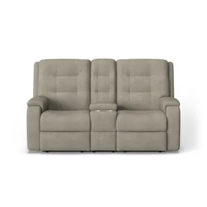 Power Reclining Loveseat with Console & Power Headrests & Lumbar
