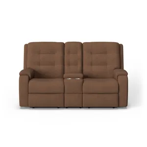 Power Reclining Loveseat with Console & Power Headrests & Lumbar