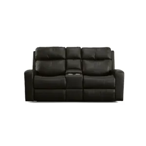 Power Reclining Loveseat with Console & Power Headrests