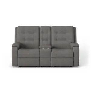 Power Reclining Loveseat with Console & Power Headrests & Lumbar