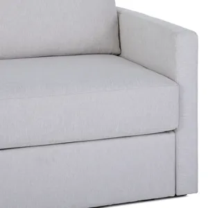 Sofa with Narrow Arm and Storage Ottoman