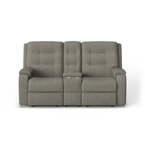 Power Reclining Loveseat with Console & Power Headrests & Lumbar