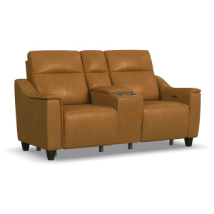 Walter Power Reclining Loveseat with Console & Power Headrests