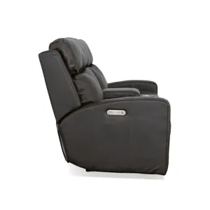 Power Reclining Loveseat with Console & Power Headrests
