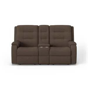 Power Reclining Loveseat with Console & Power Headrests & Lumbar