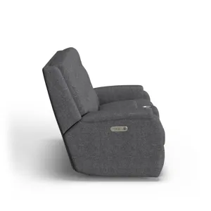 Power Reclining Loveseat with Console & Power Headrests & Lumbar