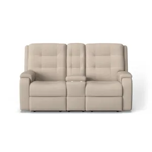 Power Reclining Loveseat with Console & Power Headrests & Lumbar