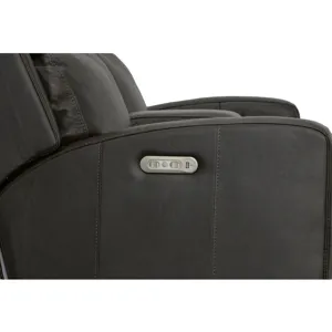 Power Reclining Loveseat with Console & Power Headrests