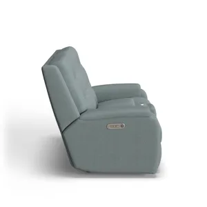 Power Reclining Loveseat with Console & Power Headrests & Lumbar