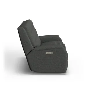 Power Reclining Loveseat with Console & Power Headrests & Lumbar