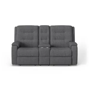 Power Reclining Loveseat with Console & Power Headrests & Lumbar