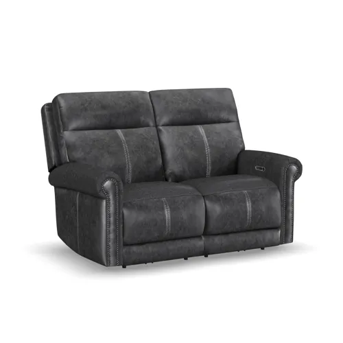Alexander Power Reclining Loveseat with Power Headrest & Lumbar