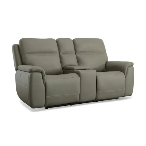 Sawyer Pwr Recl Loveseat w/ Console, Pwr Hdrsts, Lumbar