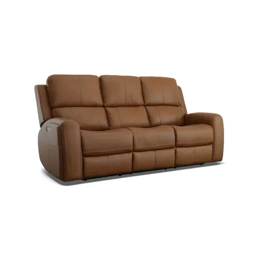 Linden Power Reclining Sofa with Power Headrests & Lumbar