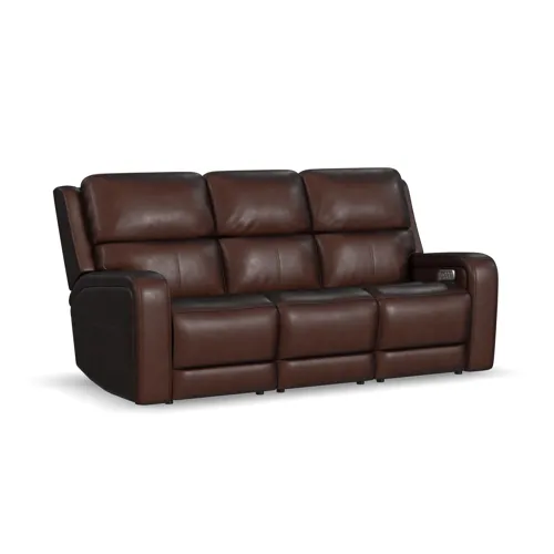 Oasis Power Reclining Sofa with Power Headrests, Lumbar, Heat & Massage